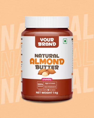 Private Label Natural Crunchy Almond Butter in the UK