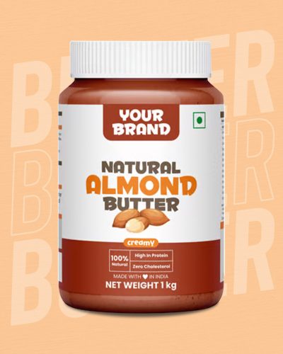 Private Label Natural Creamy Almond Butter in the UK