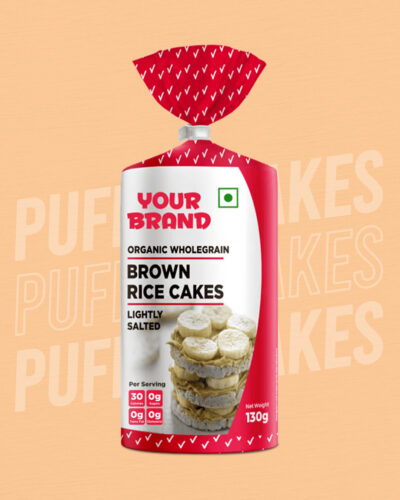 Private Label Lightly Salted Brown Rice Cakes in the UK